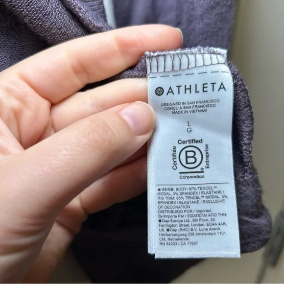 Athleta Deep Purple Open Cardigan women’s l cozy lounge everyday career office - Picture 5 of 9